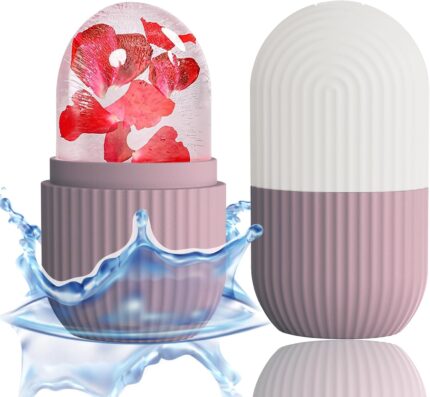 XHJRI Ice Face Roller Massager,Ice Cube Roller for Face, Eyes and Neck