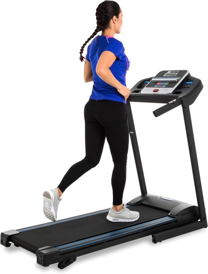 XTERRA Fitness Premium Folding Smart Treadmill, Compact