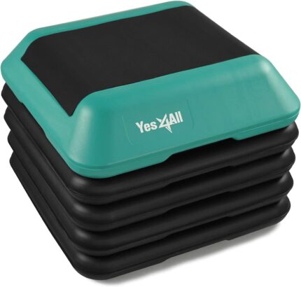 Yes4All 16"x16" Adjustable High Step Aerobic Platform with 4