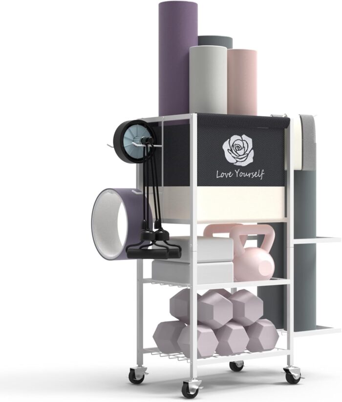 Yoga Mat Storage Rack，Home Gym Storage Rack Gym Workout