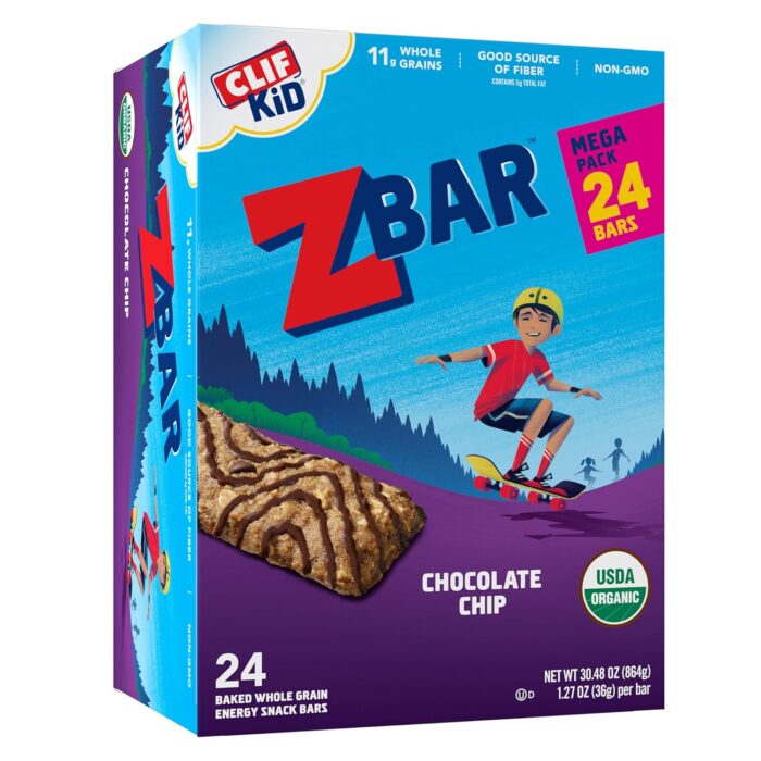 Zbar - Chocolate Chip - Soft Baked Snack Bars - Non-GMO - 11g Whole