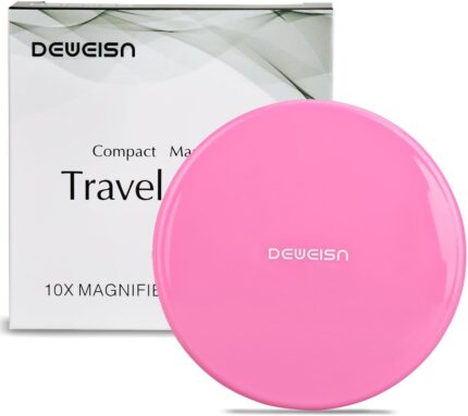 deweisn Magnifying Compact Cosmetic Mirror Elegant Compact Pocket