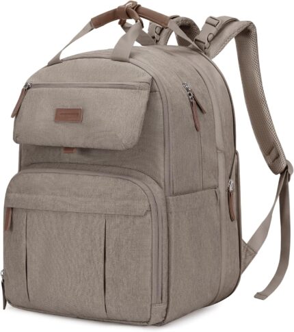 mommore Diaper Bag Backpack, Large Diaper Bag Expandable for 2