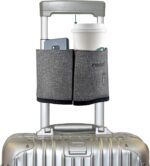 riemot Luggage Travel Cup Holder Free Hand Drink Carrier - Hold Two