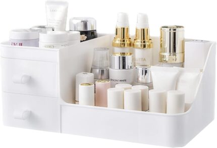 skin care organizer,Makeup Desk Organizer With Drawers,Countertop
