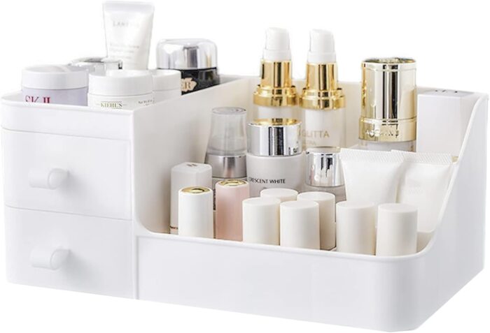 skin care organizer,Makeup Desk Organizer With Drawers,Countertop