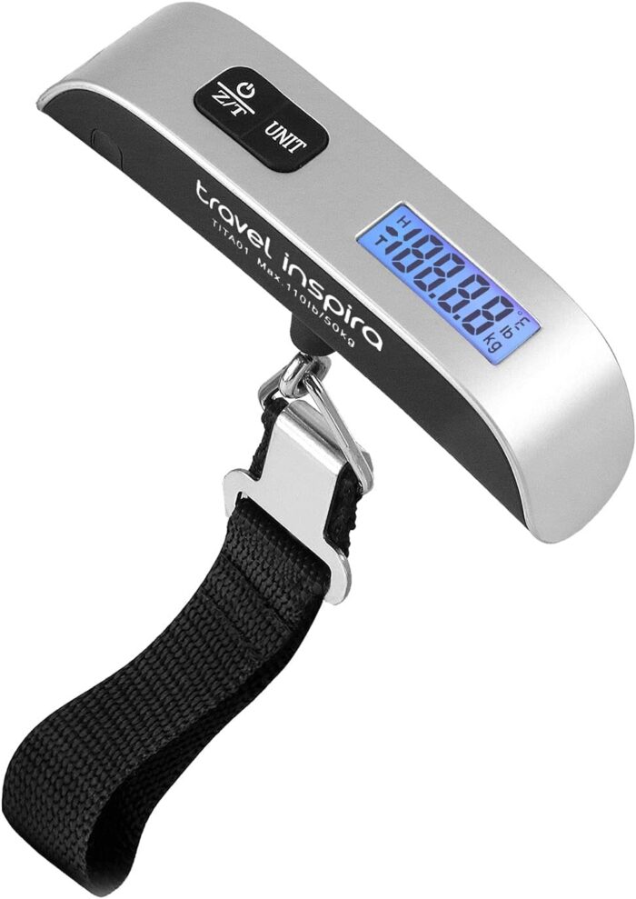travel inspira Luggage Scale, Portable Digital Hanging Baggage Scale