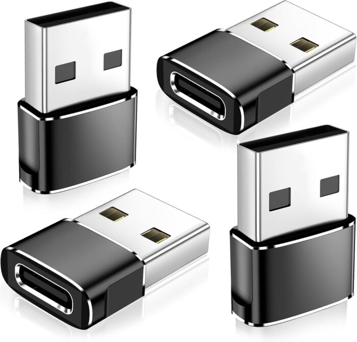 𝟒𝐏𝐚𝐜𝐤 𝐔𝐩𝐠𝐫𝐚𝐝𝐞𝐝 USB to USB C Adapter,Type-C Female to A Male Car