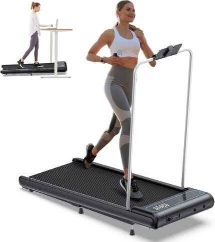 10% Incline Under Desk Walking Pad, 2.5HP Low Noise