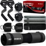 11Pcs Gym Squat Pad Set: Barbell Pad Cushion for Hip Thrust,
