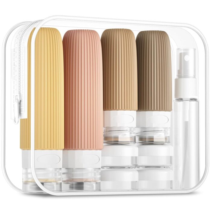 16 Pack Travel Bottles Set, TSA Approved Leak Proof Silicone
