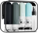 16 Pack Travel Bottles for Toiletries, TSA Approved Silicone Travel