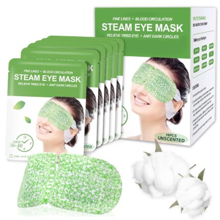 16 Packs Steam Eye Masks for Dry Eyes, SPA Warm Eye Mask, Relief Eye