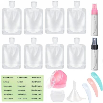 17 Pack Travel Pouches for Toiletries,TSA Approved,Travel Size