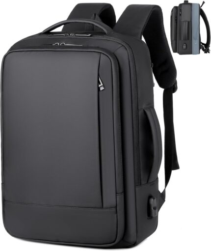 17/15.6" Business laptop backpack, PU backpack, Travel laptop backpack