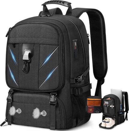 17.3 Inch Travel Laptop Backpack with Shoe Compartment,Water Resistant