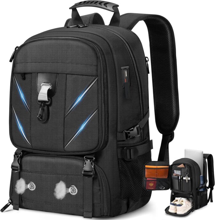 17.3 Inch Travel Laptop Backpack with Shoe Compartment,Water Resistant