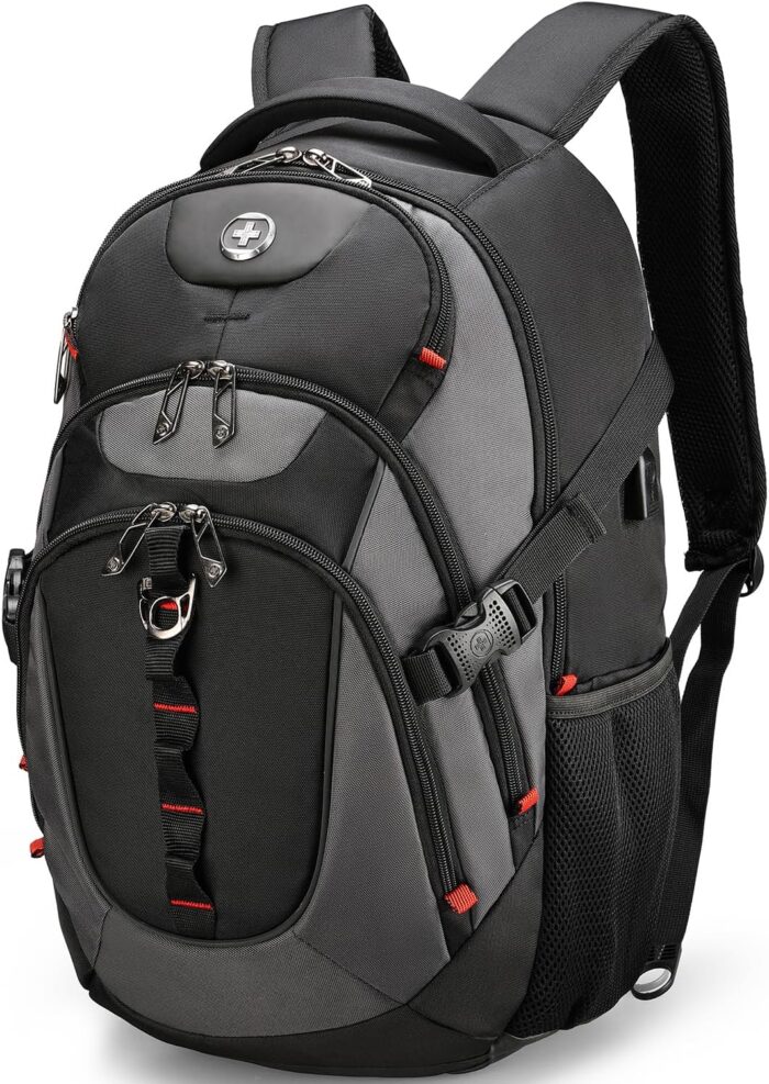 Swissdigital Design Business Laptop Backpack with Smart USB Charging