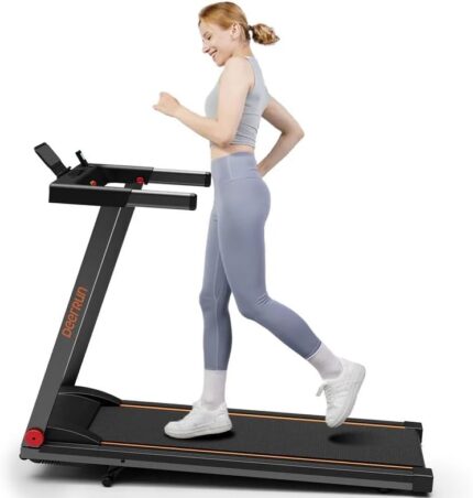 DeerRun Treadmills for Home, 3.5HP Folding Treadmill with