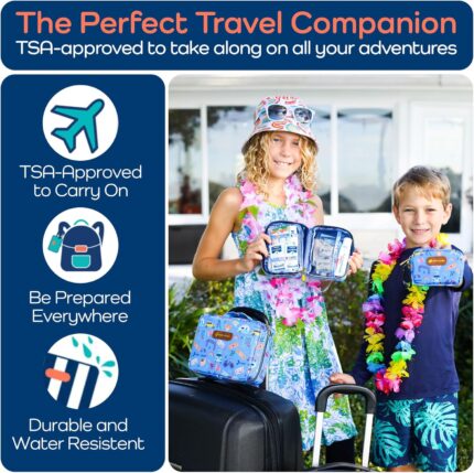 KeepGoing Travel First Aid Kit for Kids – 130 Pc. for Car, Home,
