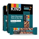 KIND Snack Bars, Dark Chocolate Nuts & Sea Salt, 5g Sugar 6g Protein,