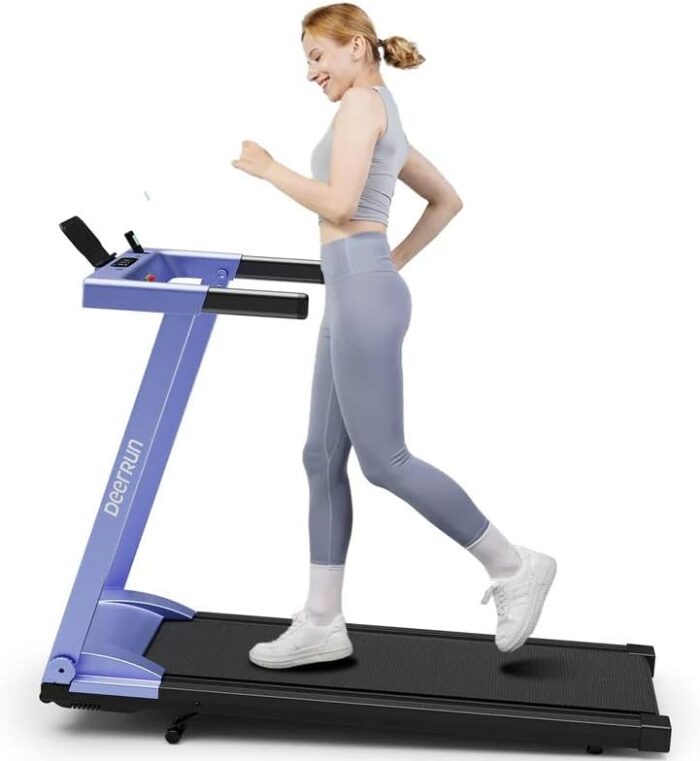 DeerRun Treadmills for Home, 3.5HP Folding Treadmill with
