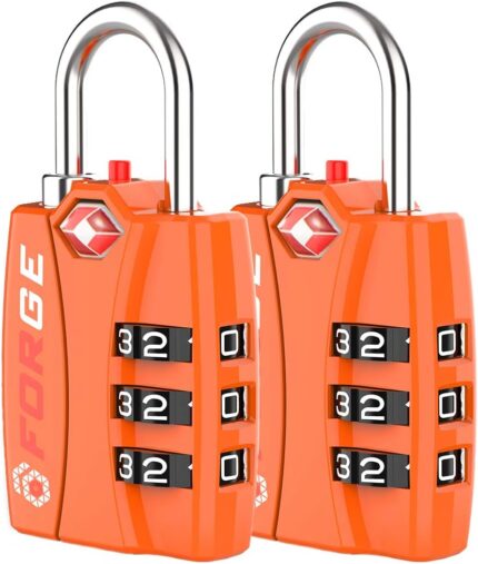 Forge TSA Luggage Combination Lock - Open Alert Indicator, Easy Read