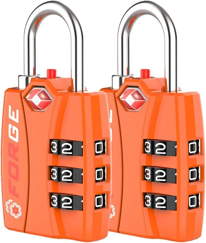 Forge TSA Luggage Combination Lock - Open Alert Indicator, Easy Read