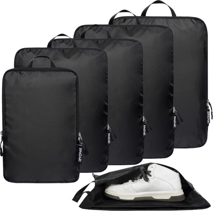 BAGAIL 4 Set/6 Set Ultralight Compression Packing Cubes Packing