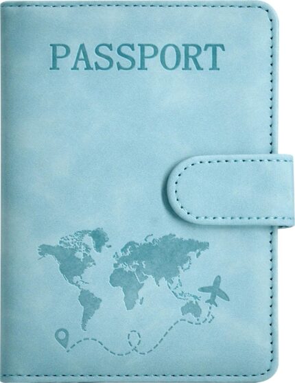 Passport Holder, Passport Cover with Credit Card Slot and Boarding