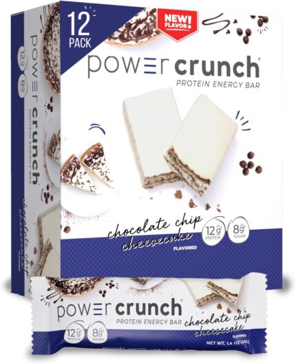 Power Crunch Protein Wafer Bars, High Protein Snacks with Delicious
