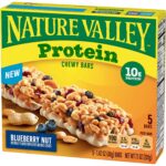 Nature Valley Protein Granola Bars, Blueberry Nut, Chewy Snack Bars, 5