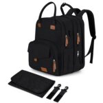 Extra Large Diaper Bag for 2 Kids - Expandable 35L Twin Diapers Bags