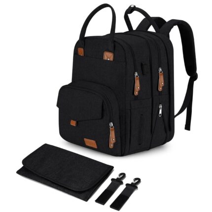 Extra Large Diaper Bag for 2 Kids - Expandable 35L Twin Diapers Bags