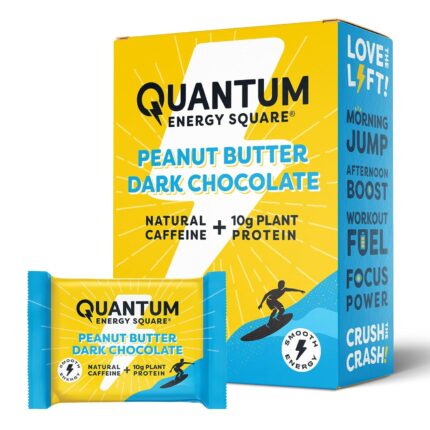 Quantum Energy Square: Energy Bar with Caffeine & 10g Protein.