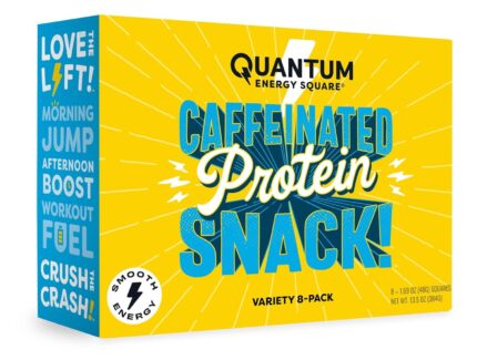 Quantum Energy Square: Energy Bar with Caffeine & 10g Protein.