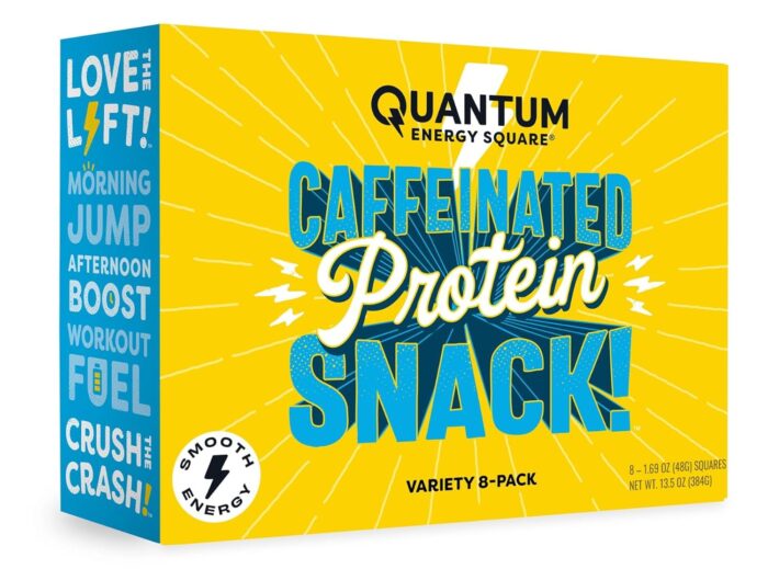 Quantum Energy Square: Energy Bar with Caffeine & 10g Protein.