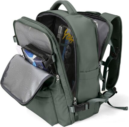 WONHOX Large Travel Backpack Carry on Flight Approved Laptop Work