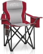 Folding Camping Chair Portable Outdoor Heavy Duty Padded Chairs Lawn