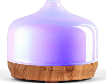 Porseme 500ml Glass Essential Oil Diffuser Aromatherapy Ultrasonic