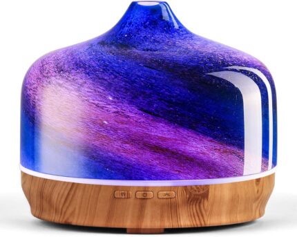 Porseme 500ml Glass Essential Oil Diffuser Aromatherapy Ultrasonic