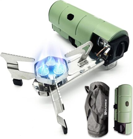 17,700 BTU Foldable Butane Camping Stove – 5,200W Portable Gas Burner