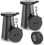 2-Pack 2025 Upgraded Collapsible Stool & Dual Carry Bag + Clips, Max
