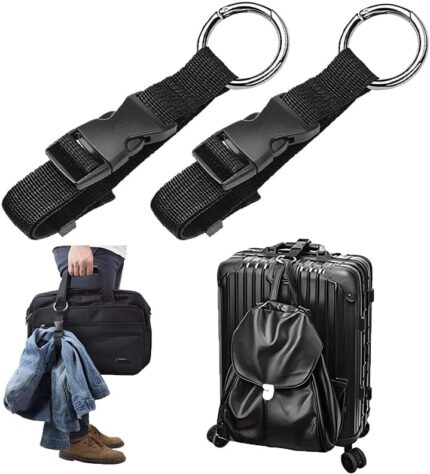 2 Pack Add a Bag Strap - Adjustable Suitcase Belt - Carry Your Extra