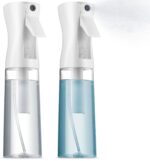 2 Pack Continuous Spray Bottles - Ultra Fine Mist Sprayer | Water
