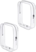2 Pack TSA Approved Toiletry Bag, Airplane Travel Essentials for Long