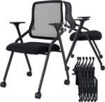 20 Pack Stackable & Foldable Conference Room Chairs with Lumbar