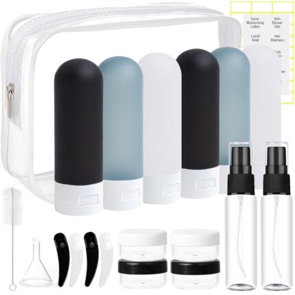 20 Pack Travel Bottles Set for Toiletries TSA Approved Leak Proof
