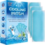 20 Sheets Cooling Patches for Fever Discomfort & Pain Relief, Cooling