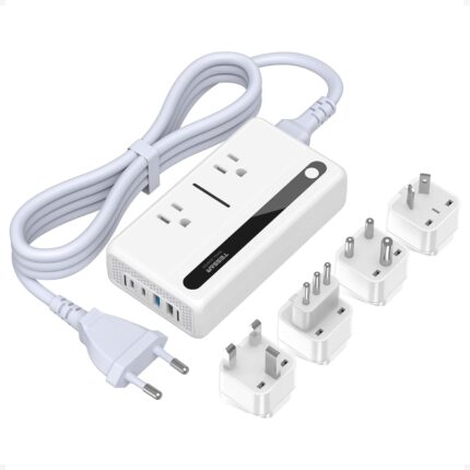 220V to 110V Voltage Converter, TESSAN Universal Travel Adapter with 4